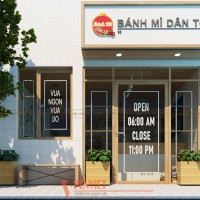 Thiết kế cửa hàng bánh mỳ Dân Tổ - Ninh Bình